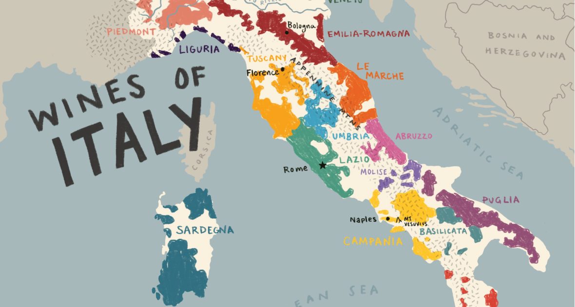 Wine Map of Italy